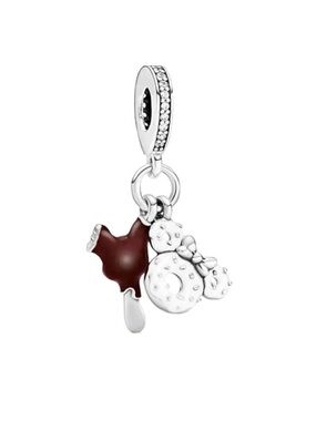 Disney Silver Mickey Mouse treats Dangle Charm